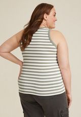 Plus Size 24/7 Highline Striped Tank Top, C2199, small
