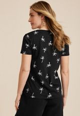 24/7 Dawson Palm Tree V Neck Tee, C1756, small