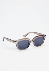 Translucent Black Rectangle Sunglasses, C106, small