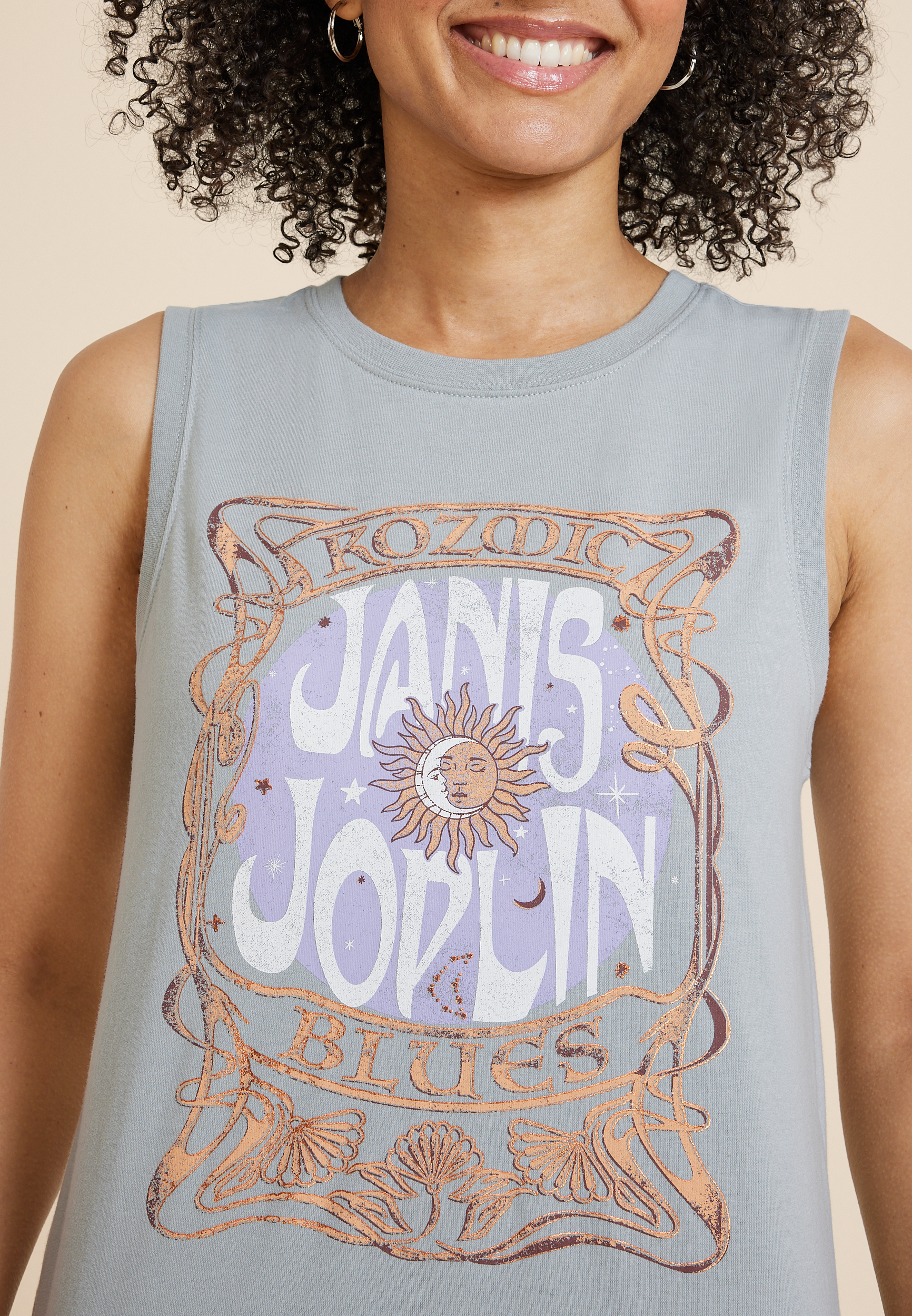 Janis Joplin Classic Fit Graphic Tank, C4724, large