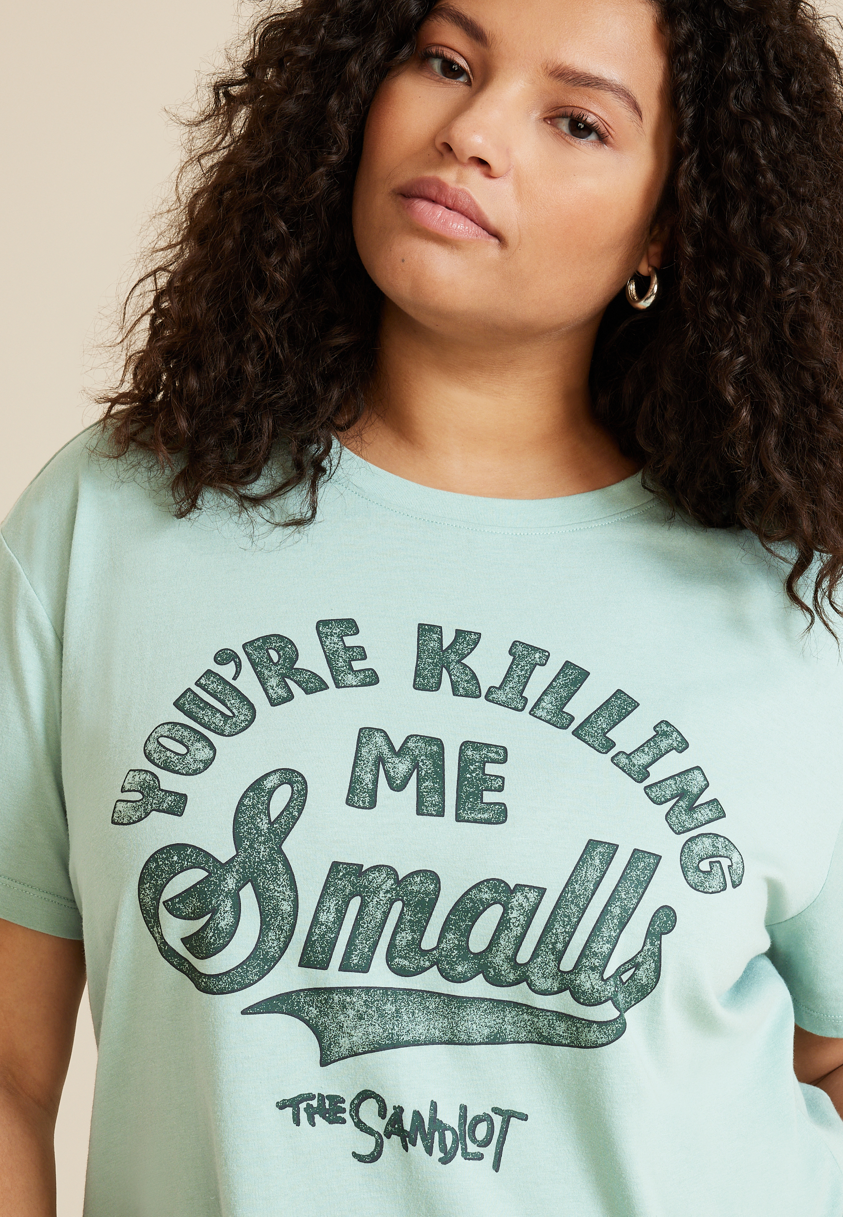 Plus Size Sandlot Graphic Tee, C6740, large