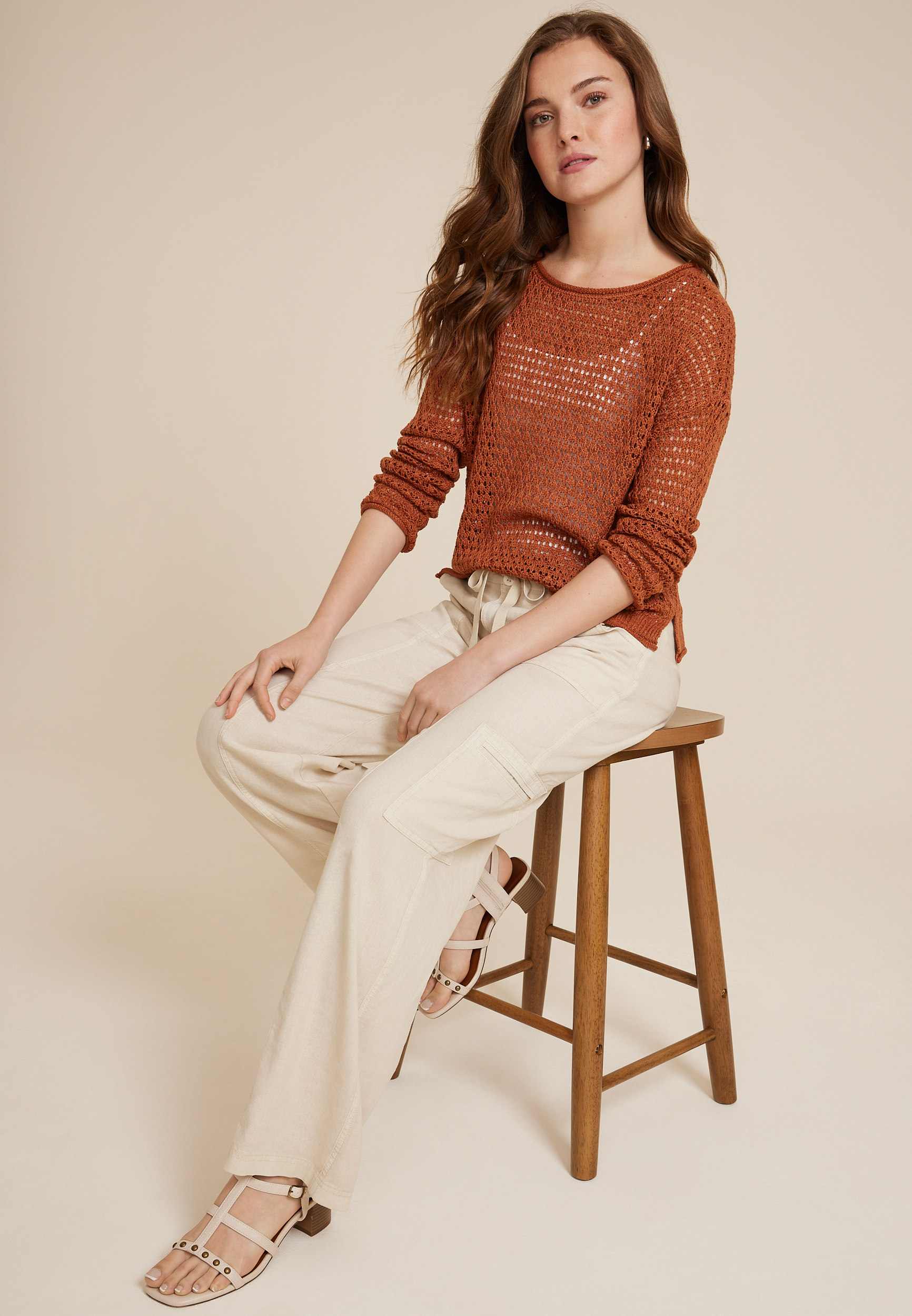 Openwork Pullover, C9699, large
