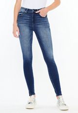 KanCan&trade; Curvy High Rise Dark Skinny Jean, , small