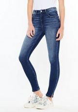 KanCan&trade; Curvy High Rise Dark Skinny Jean, , small