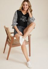 Everythings Fine Oversized Fit Graphic Tee, C106, small