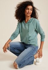 French Terry Hoodie, C9741, small