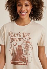 Lets Get Rowdy Relaxed Fit Graphic Tee, C121, small