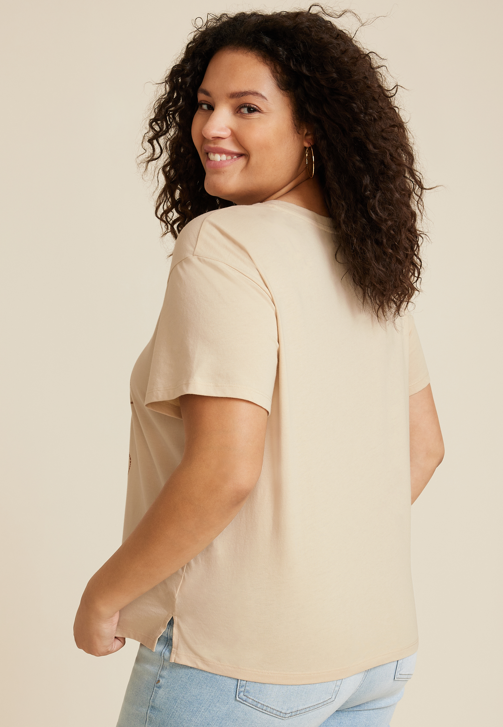 Plus Size Lets Get Rowdy Relaxed Fit Graphic Tee, C121, large