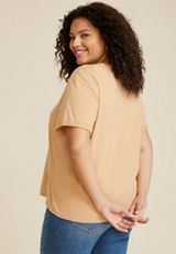 Plus Size Saddle Up Buttercup Relaxed Fit Graphic Tee, C6186, small
