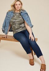 Plus Size 24/7 Highline Camo Tank Top, OLIVE COMBO, small