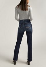 Silver Jeans Co.&reg; Avery Dark Curvy High Rise Slim Boot Jean, , small