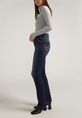 Silver Jeans Co.&reg; Avery Dark Curvy High Rise Slim Boot Jean, , small