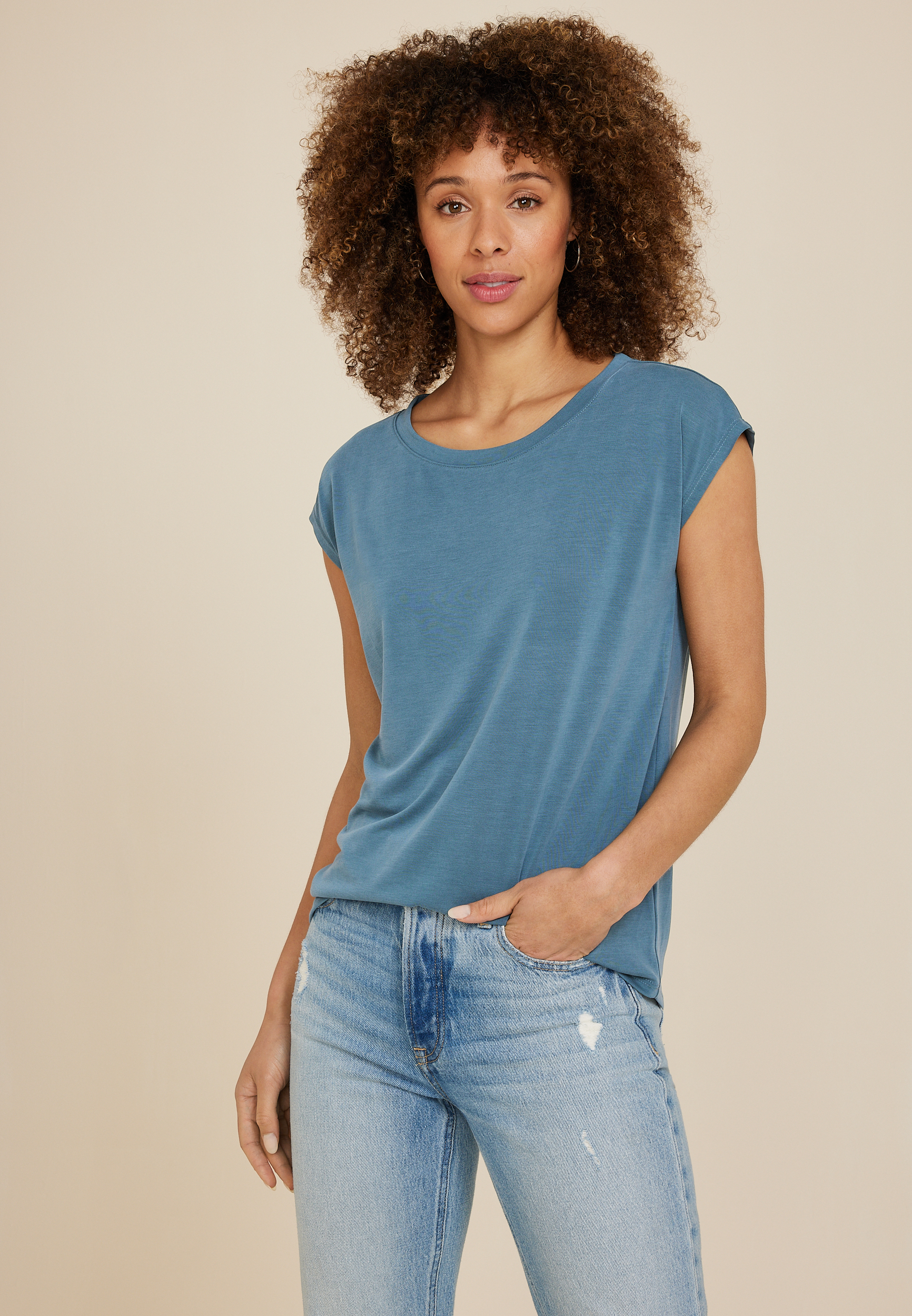24/7 Fairhaven Boat Neck Sandwash Tee