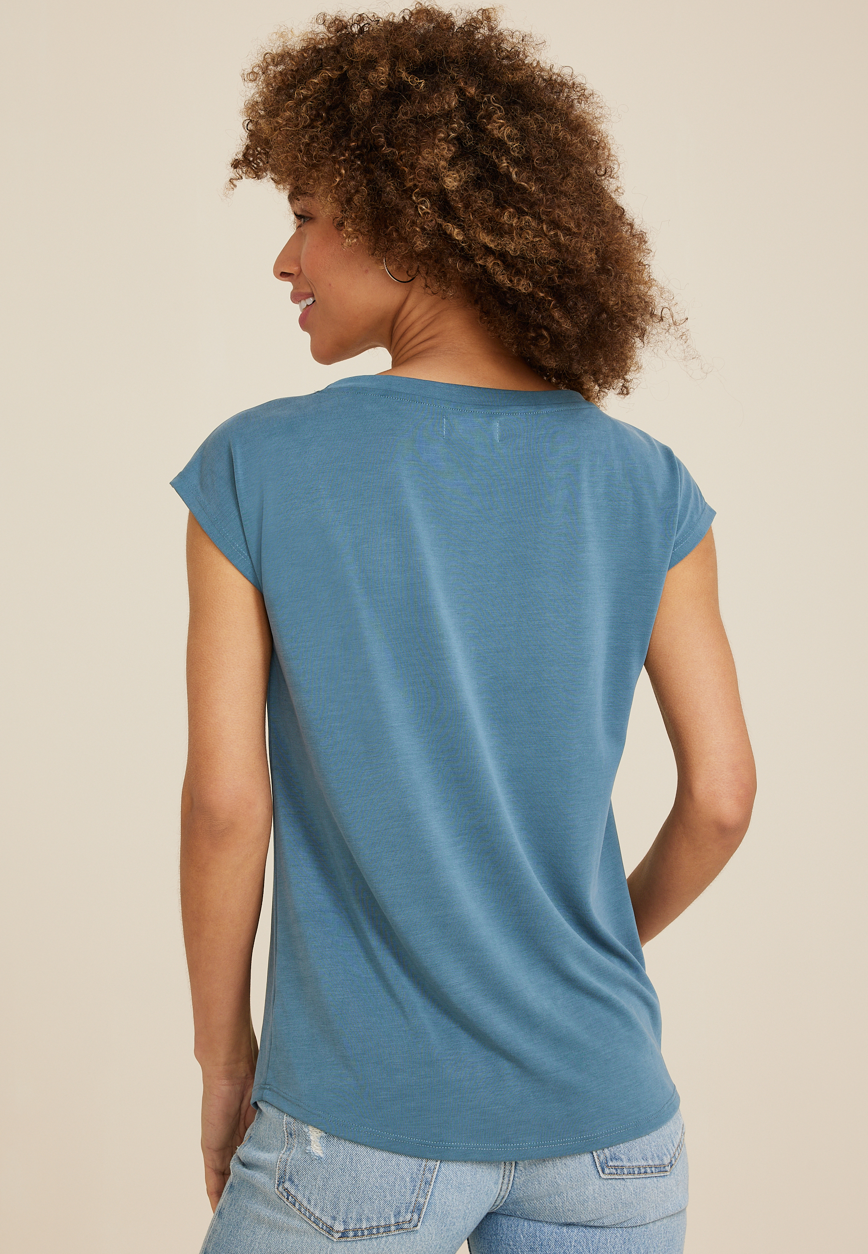 24/7 Fairhaven Boat Neck Sandwash Tee