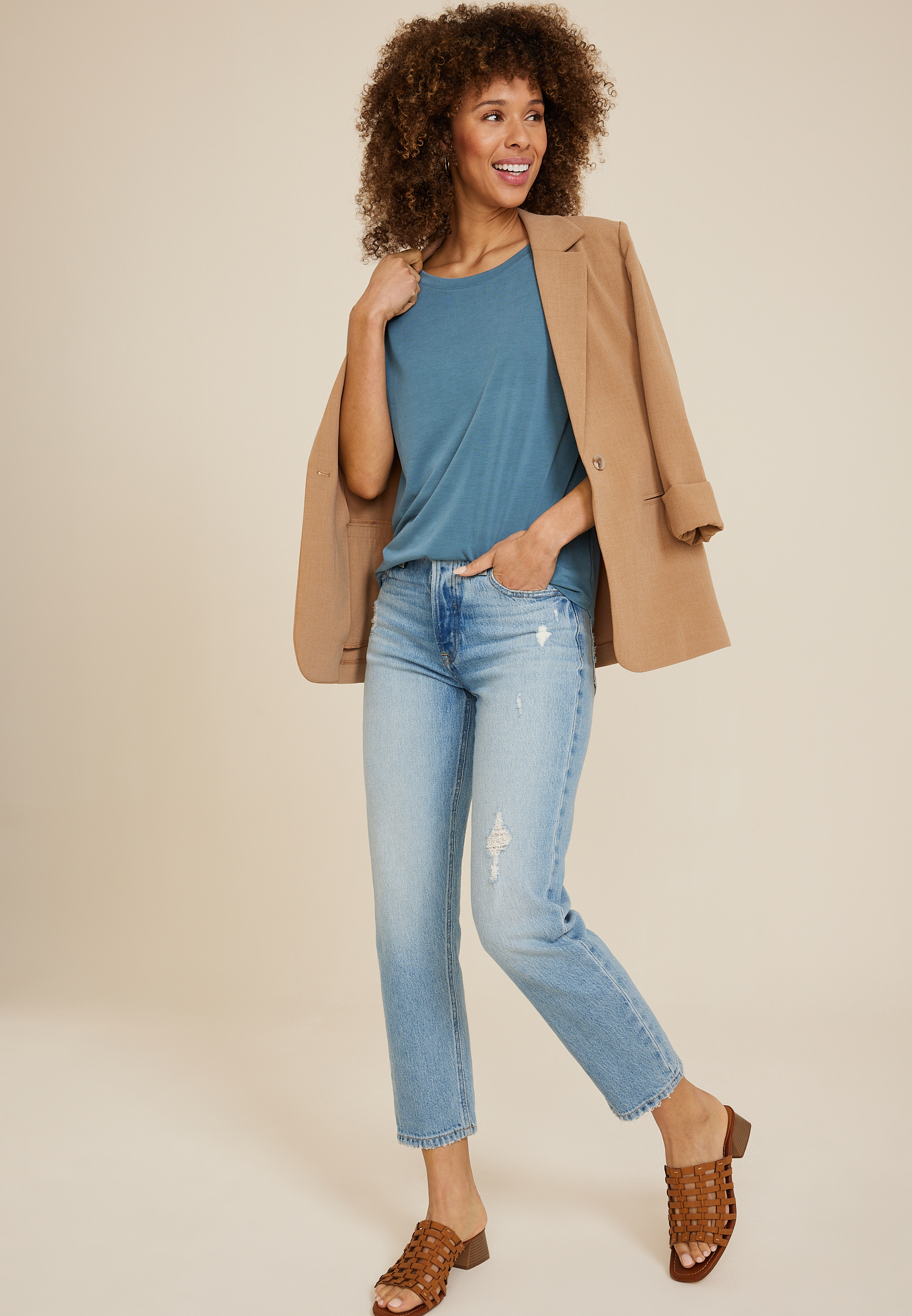 24/7 Fairhaven Boat Neck Sandwash Tee