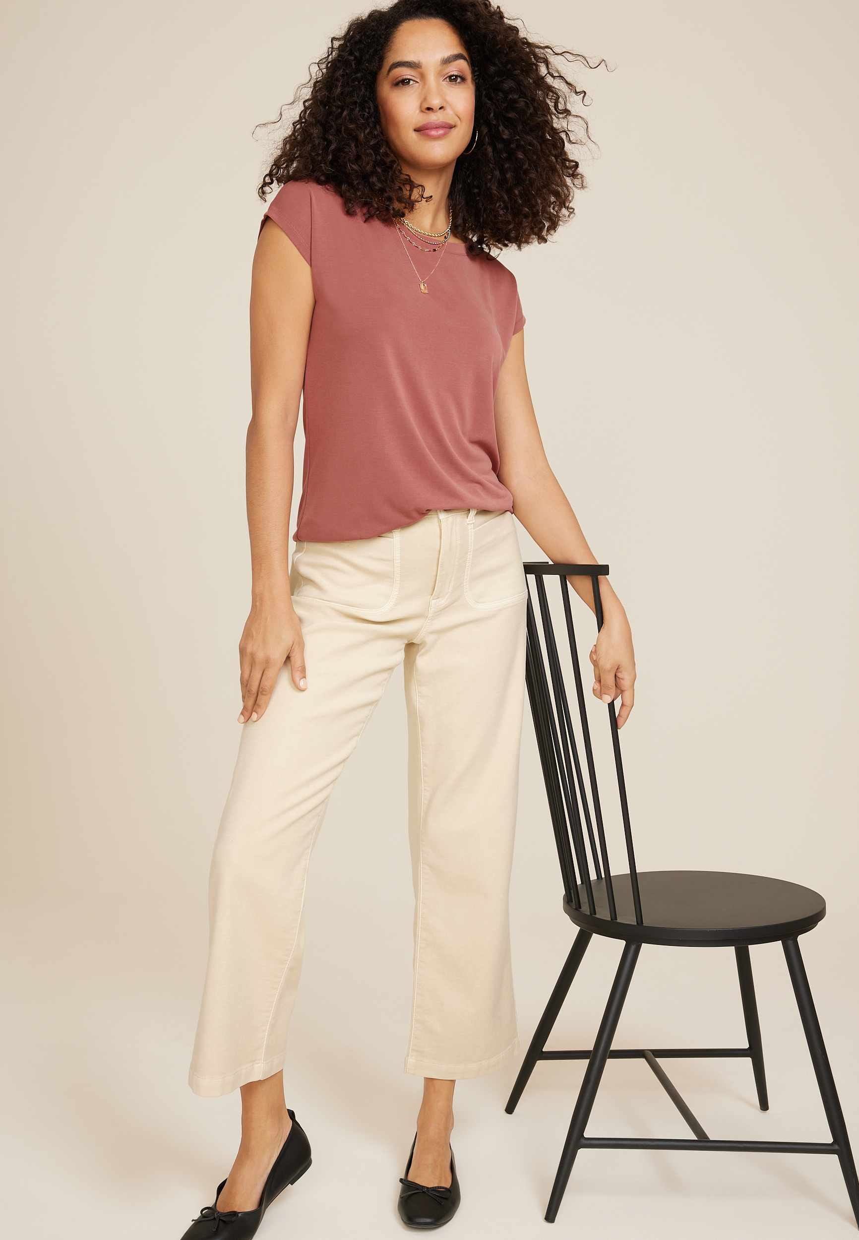 24/7 Fairhaven Boat Neck Sandwash Tee, C9347, large