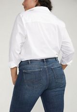 Plus Size Silver Jeans Co.&reg; Elyse Comfort Mid Rise Slim Boot Jean, C258, small