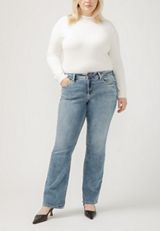 Plus Size Silver Jeans Co.&reg; Suki Curvy Mid Rise Slim Boot Jean, MEDIUM SANDBLAST, small