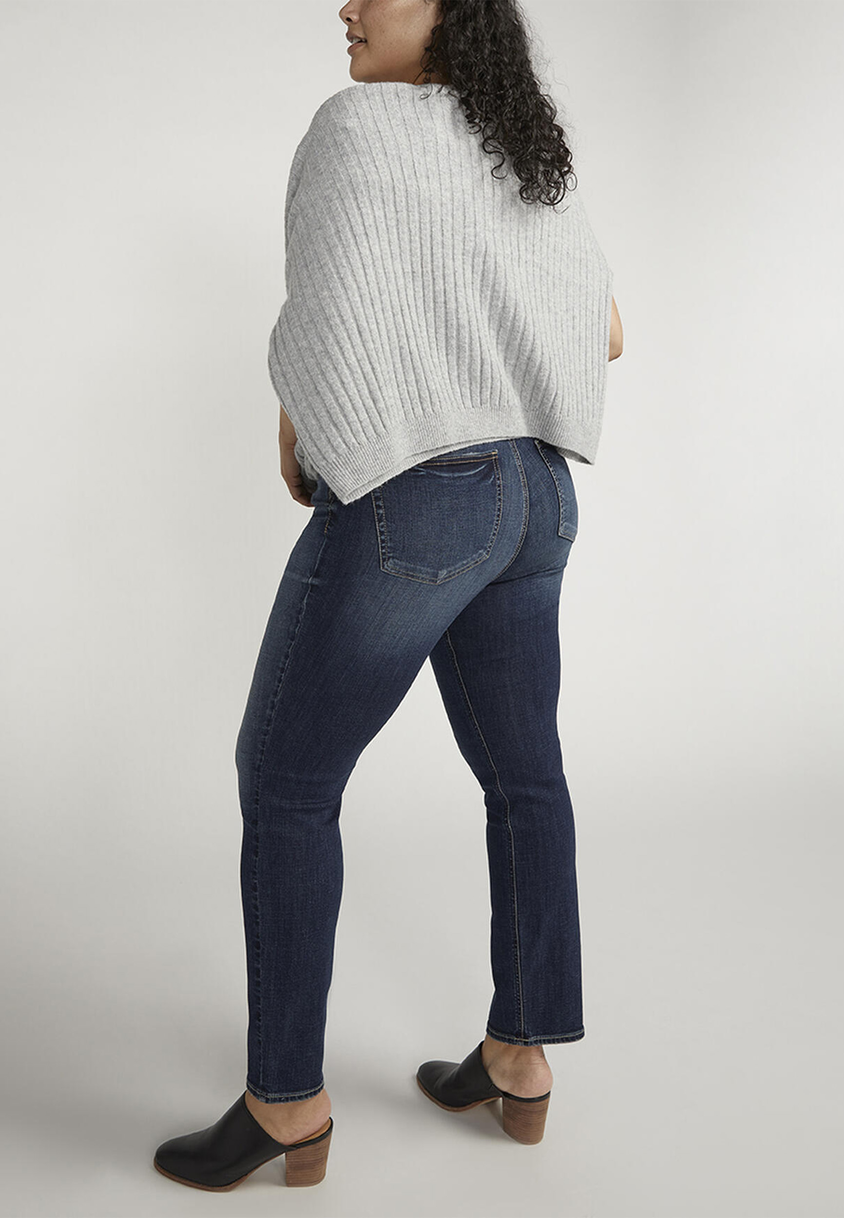 Plus Size Silver Jeans Co.&reg; Avery Curvy High Rise Luxe Stretch Straight Jean, C258, large