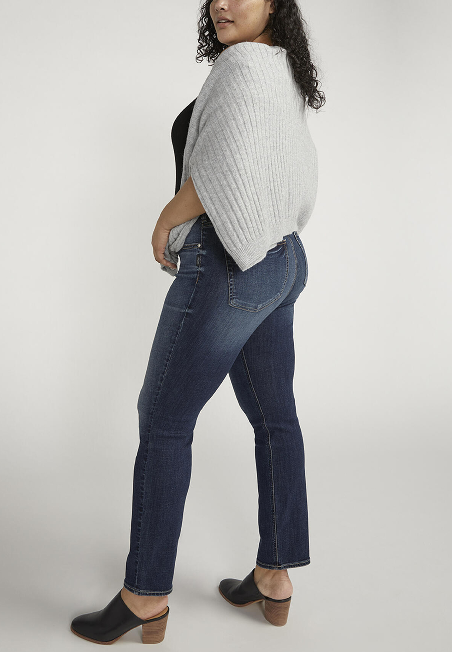 Plus Size Silver Jeans Co.&reg; Avery Curvy High Rise Luxe Stretch Straight Jean, C258, large