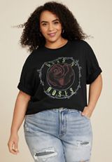 Plus Size Guns N Roses Vintage Graphic Tee, C106, small