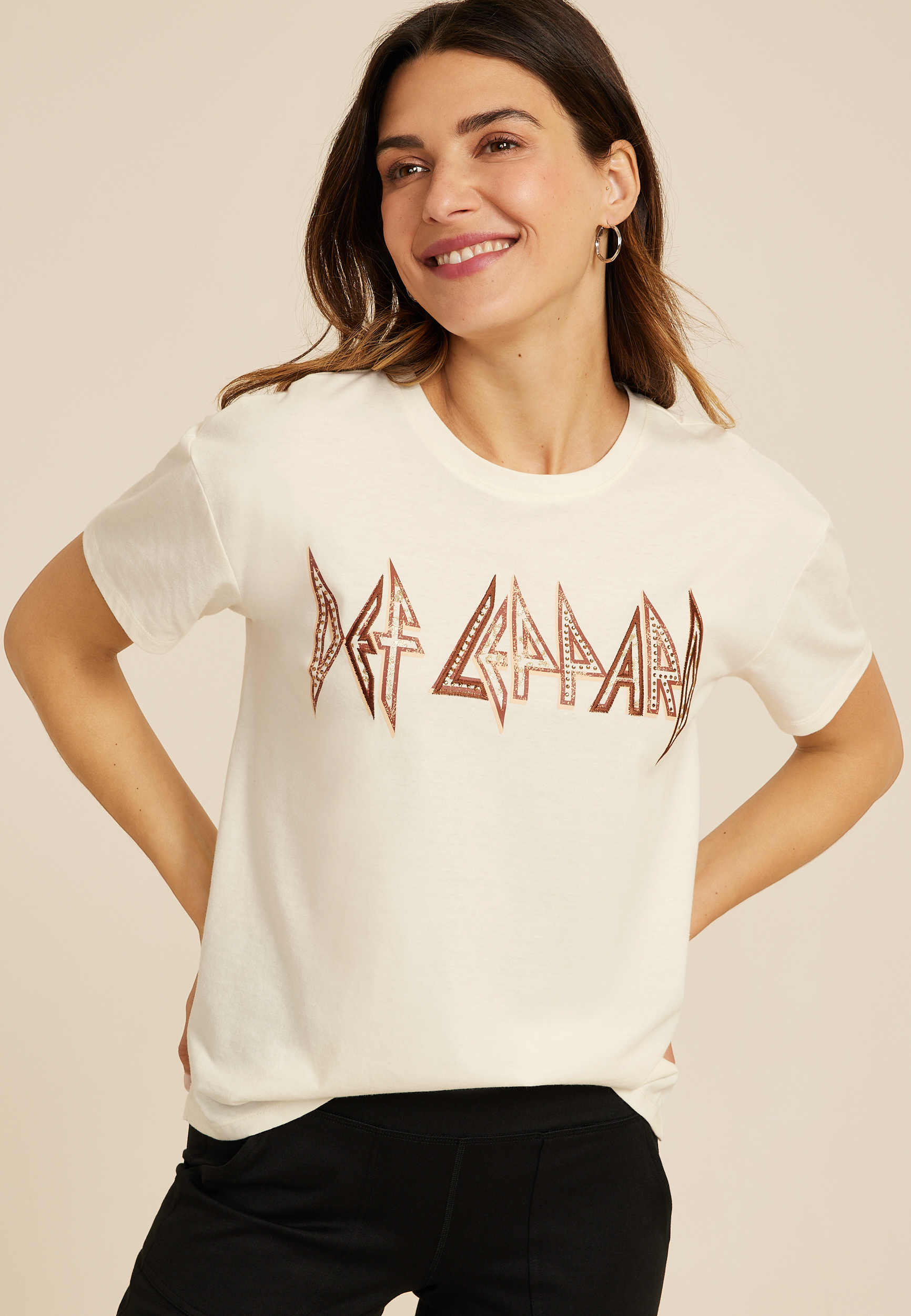 Def Leppard Oversized Fit Graphic Tee