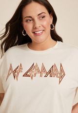 Plus Size Def Leppard Relaxed Fit Graphic Tee, C9184, small