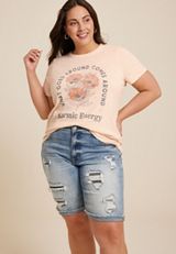 Plus Size Karmic Energy Classic Fit Graphic Tee, C6043, small
