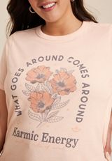 Plus Size Karmic Energy Classic Fit Graphic Tee, C6043, small