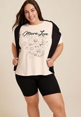 Plus Size More Love Relaxed Fit Graphic Tee, C5560, small