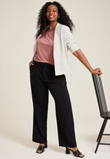 Plus Size 24/7 Pleated Fairhaven Sandwash Tee, C4291, small