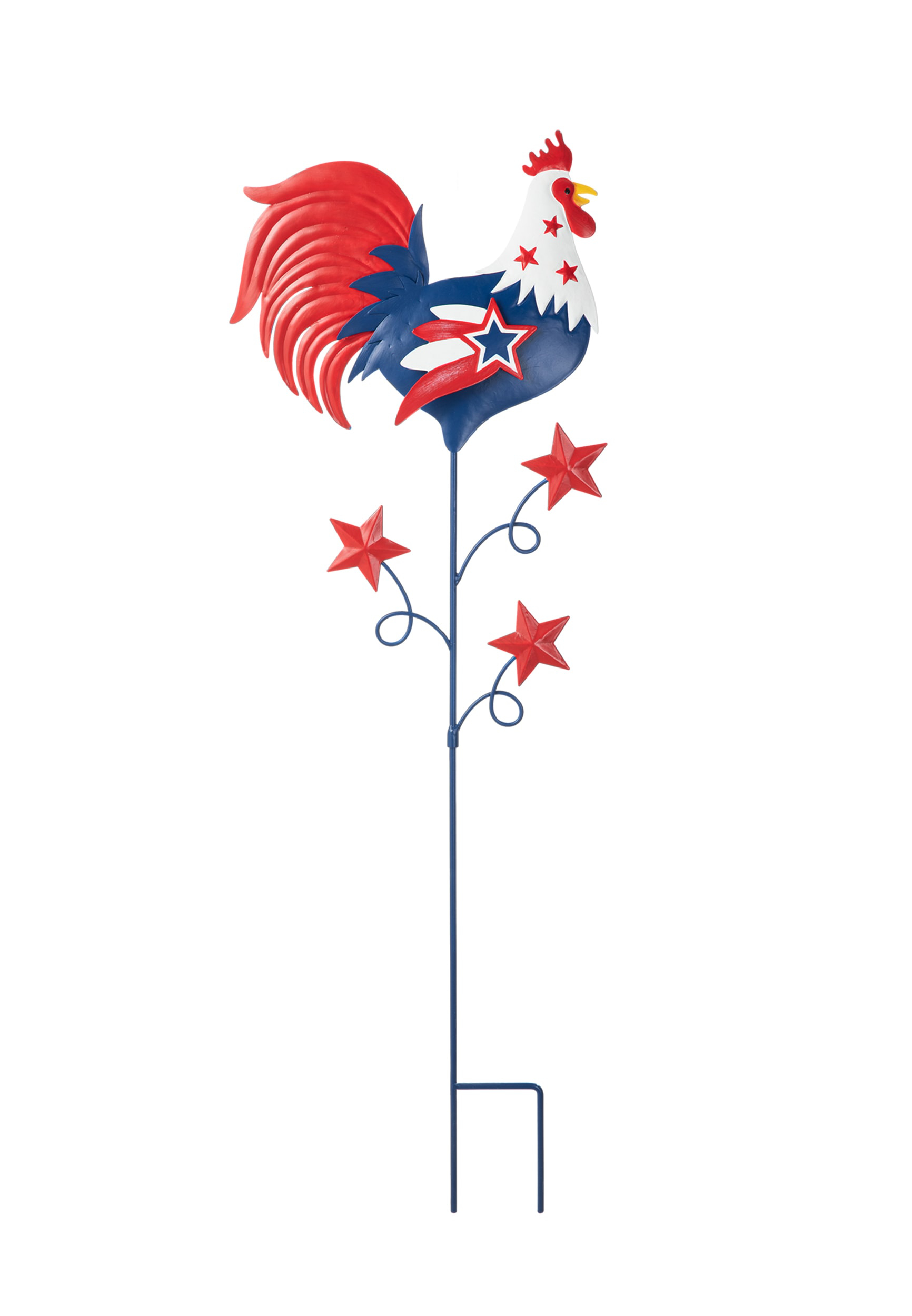Glitzhome Patriotic And Americana Metal Rooster Decor