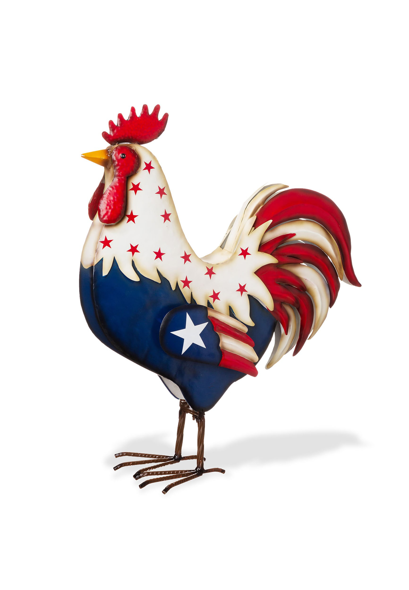 Glitzhome Patriotic And Americana Rooster Decor