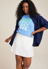 Plus Size Sorry Cant Lake Bye Relaxed Fit Graphic Tee, C9697, small