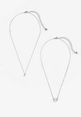 Silver 2 Piece Mama Necklace Box Set, SILVER, small