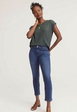 m jeans by maurices&trade; Curvy High Rise Slim Straight Ankle Jean, , small