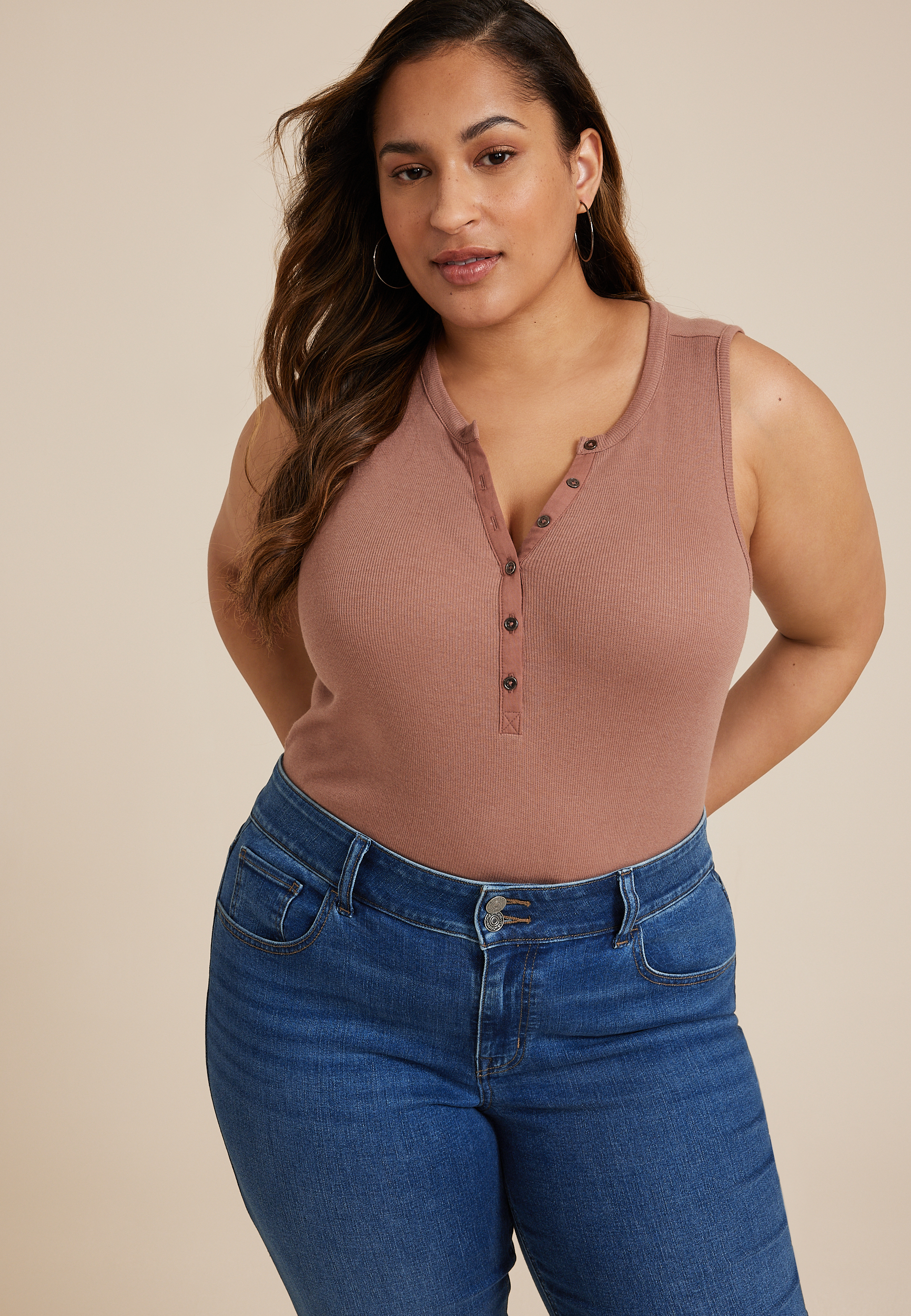 Plus Size m jeans by maurices&trade; Curvy High Rise Slim Straight Ankle Jean, C258, large