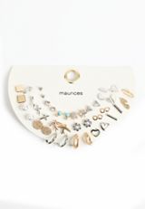 20 Pack Mixed Metal Earring Set, C1524, small