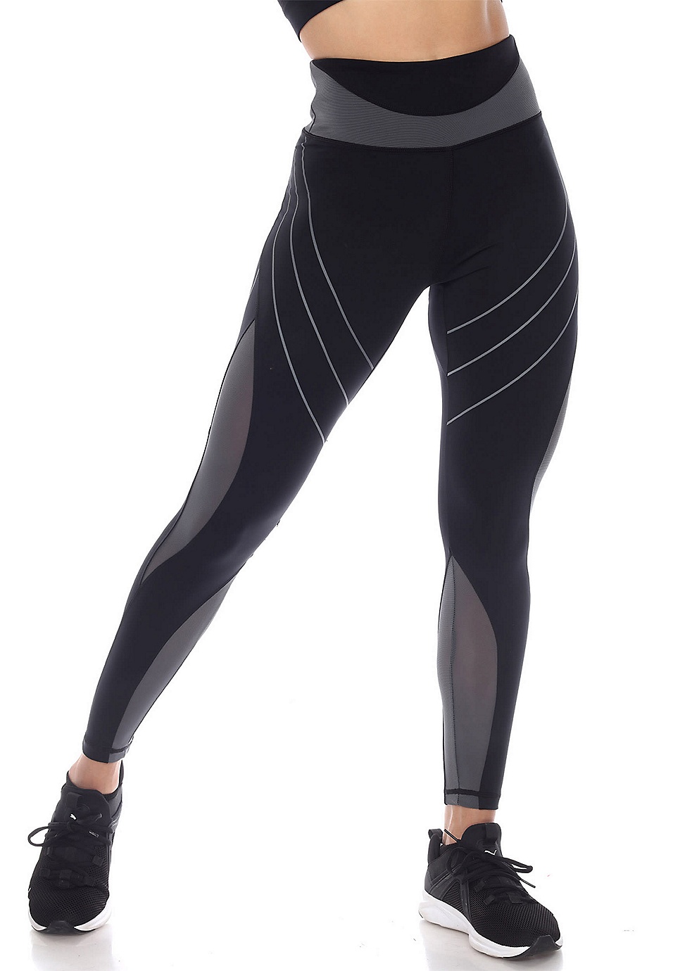 Buy Sports Leggings with Reflective Piping Online at Best Prices in India -  JioMart.