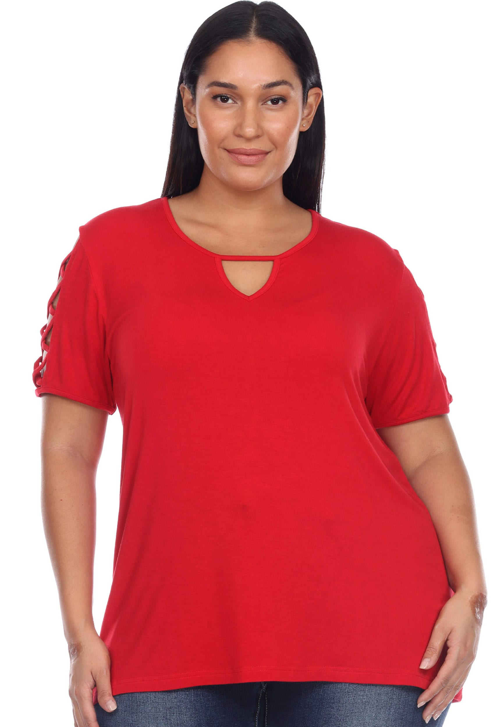 Plus Size Red Tops, Everyday Low Prices