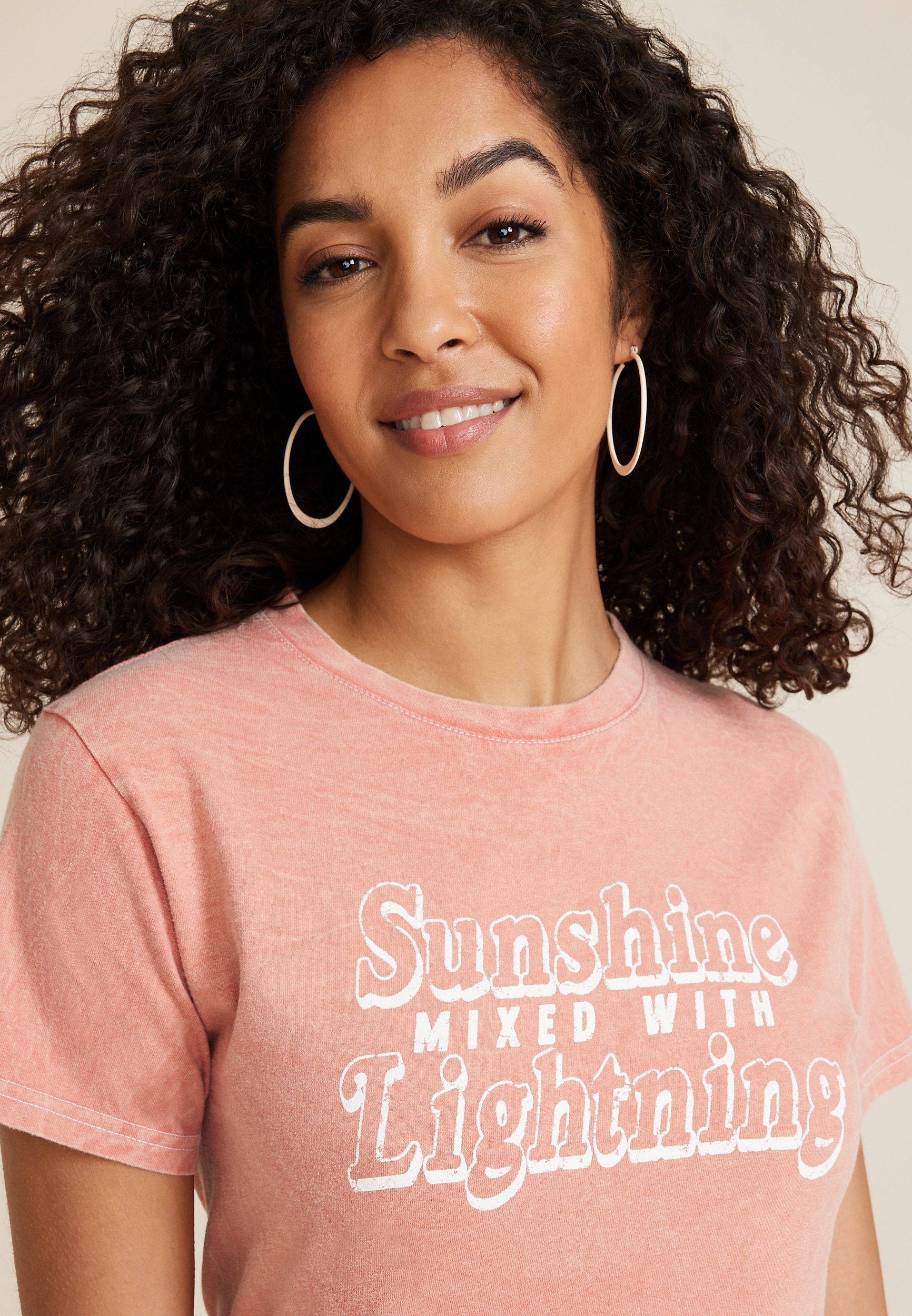 Sunshine Mixed With Lightning Relaxed Fit Graphic Tee, C3343, large