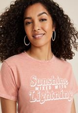 Sunshine Mixed With Lightning Relaxed Fit Graphic Tee, C3343, small