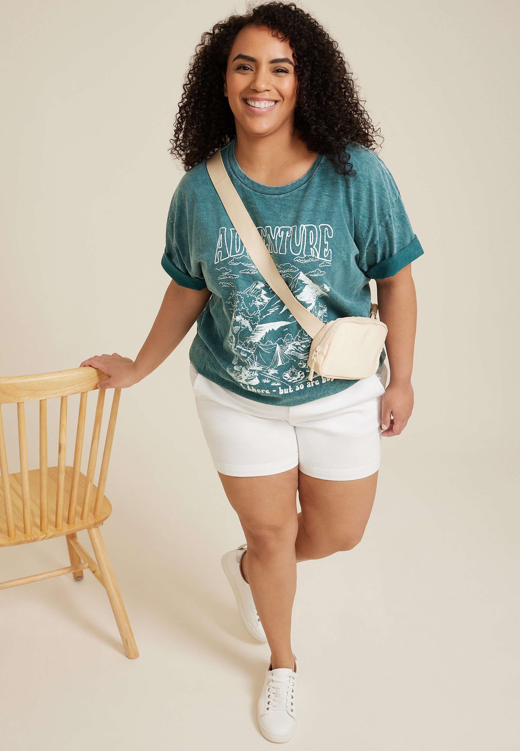 Plus Size Adventure Is Out There Relaxed Fit Graphic Tee, C3556, large