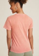 Floral Skull Relaxed Fit Graphic Tee, C3343, small