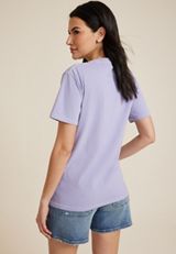 Floral Peace Relaxed Fit Graphic Tee, C81, small