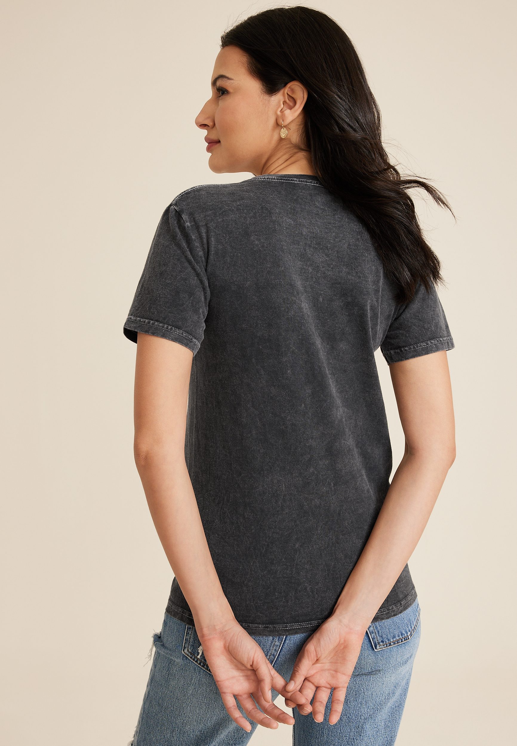 Splatter Flower Relaxed Fit Graphic Tee