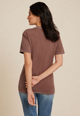 Splatter Flower Relaxed Fit Graphic Tee, C576, small