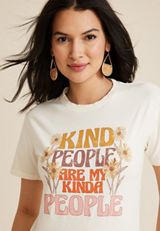Kind People Are My Kinda People Relaxed Fit Graphic Tee, C2789, small