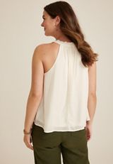 Studded V Neck Tank Top, C2789, small