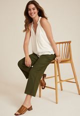 Studded V Neck Tank Top, C2789, small